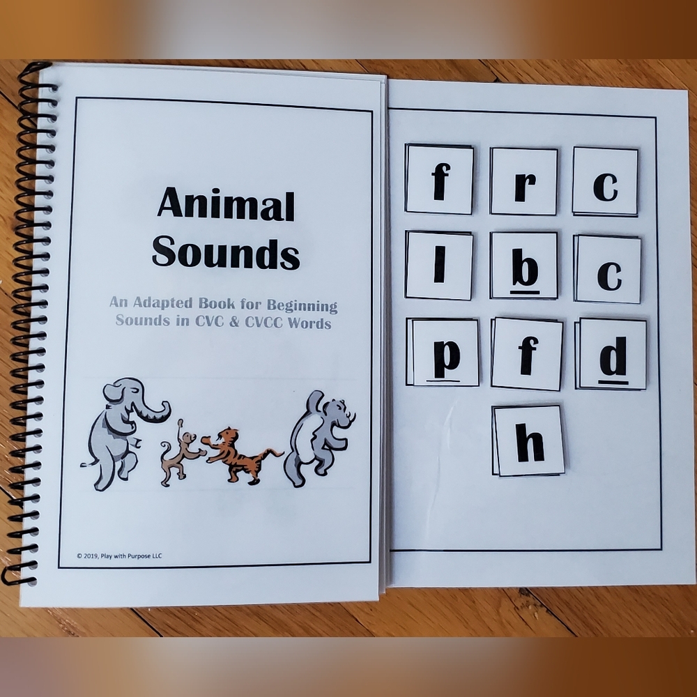 Animal Sounds Adapted Book for Small Pets